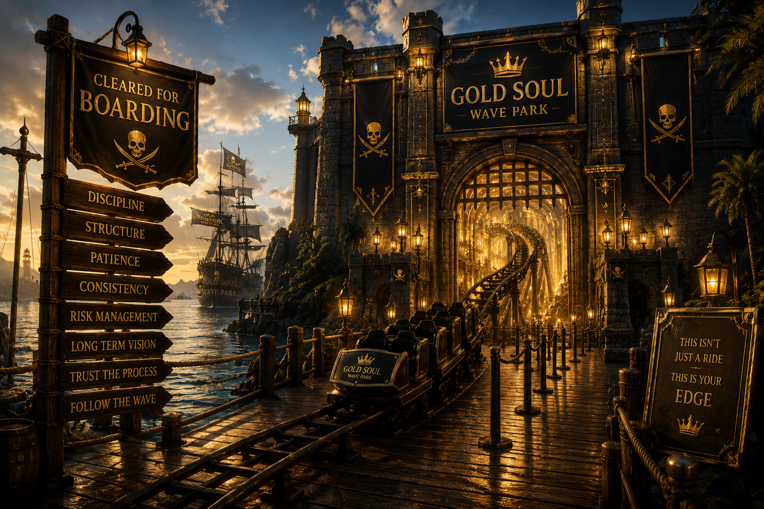 Cleared For Boarding — luxury Gold Soul fortress gate